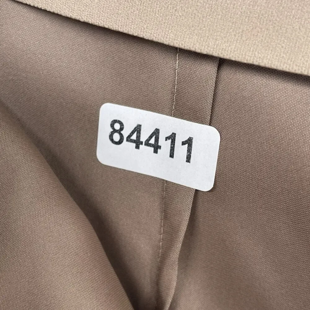 J.CREW Skirt L Gwyneth Slip Satin Bias A-Line Midi High Waist Taupe Beige